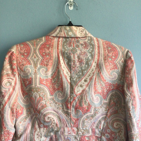 Tommy Hilfiger Spring Paisley Jacket Size 8 - Picture 6 of 9